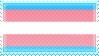 stamp with trans flag